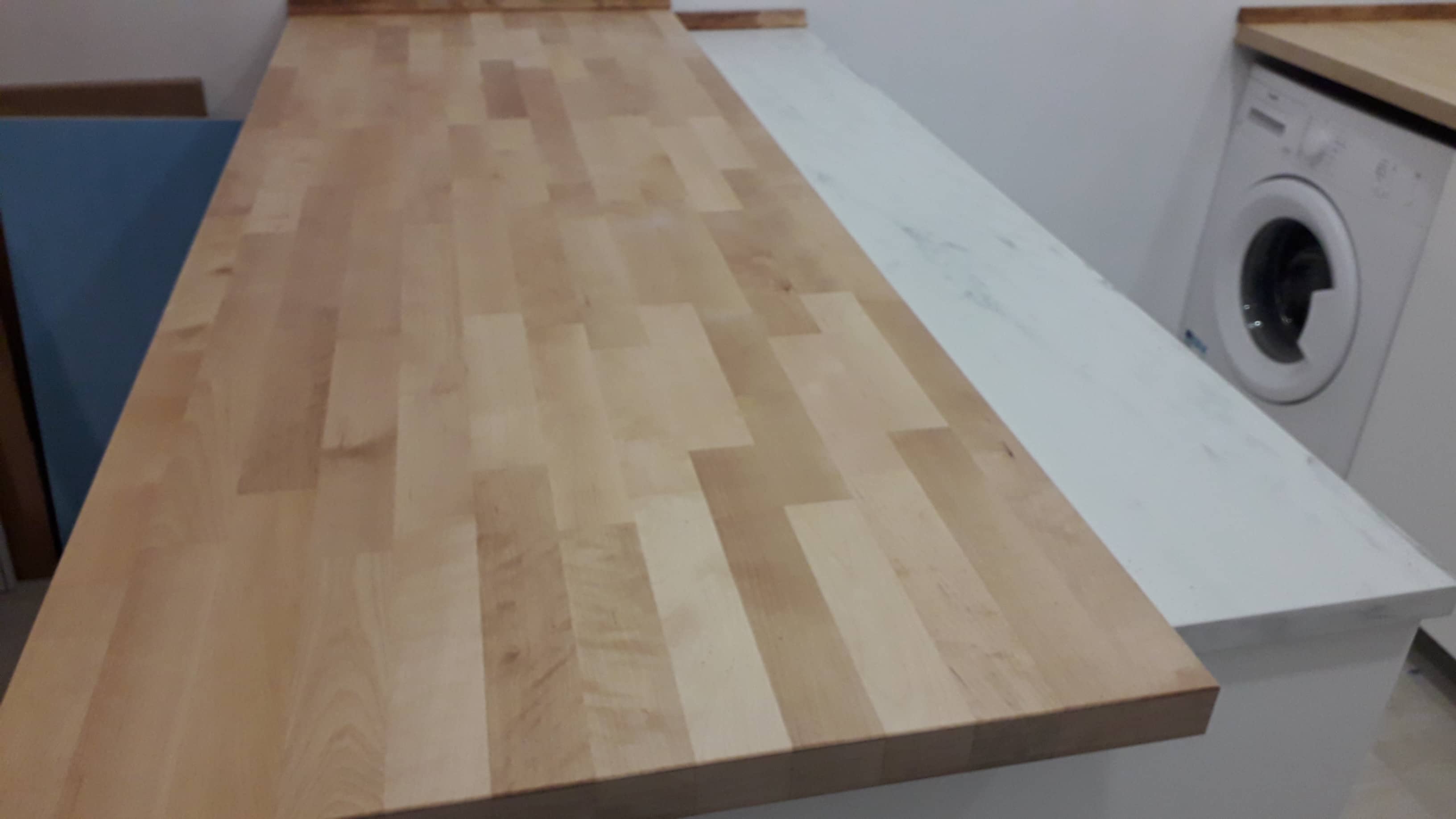 Fotografia de bancada de cozinha instalada