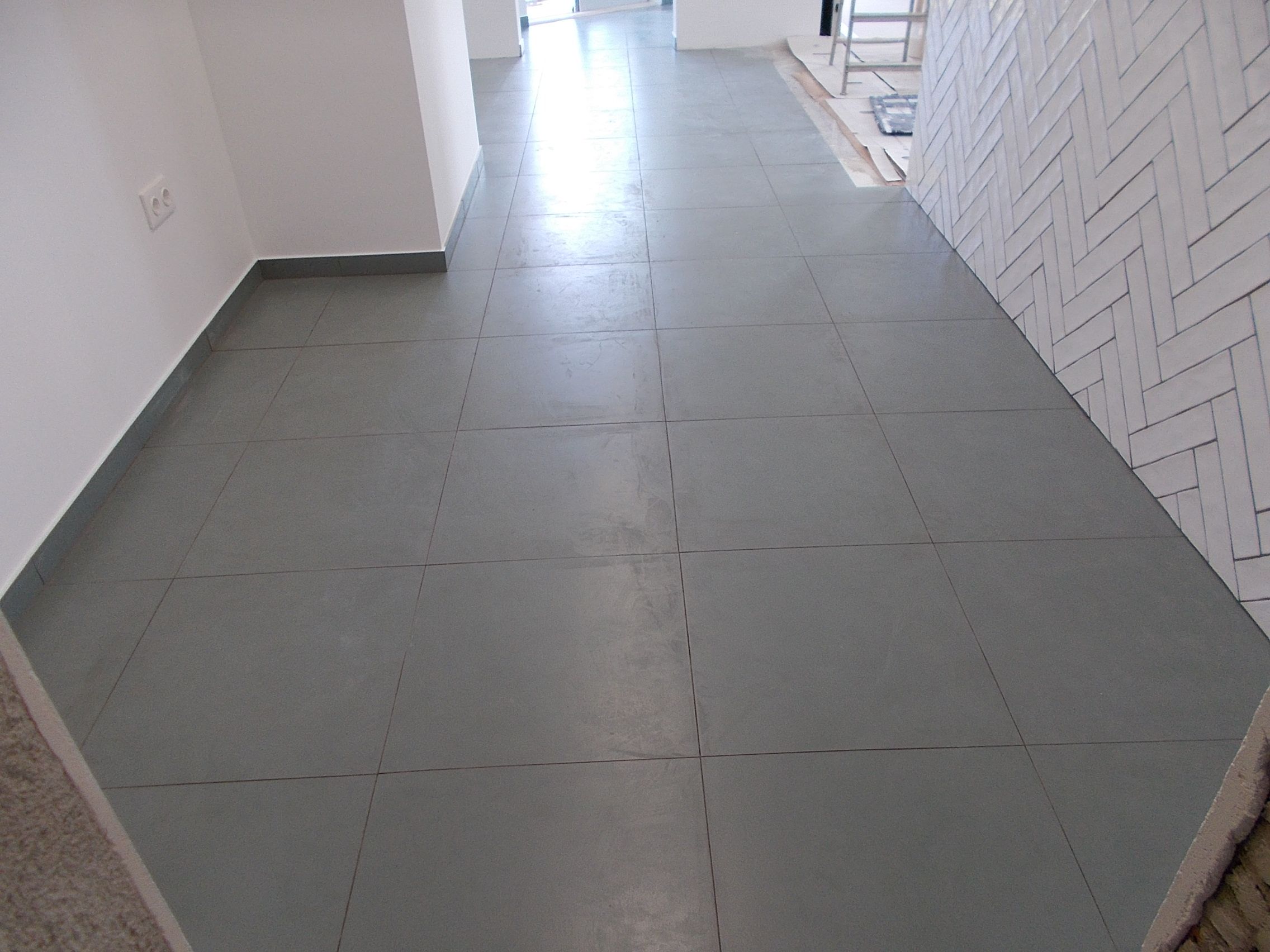 Fotografia de mosaicos assentados