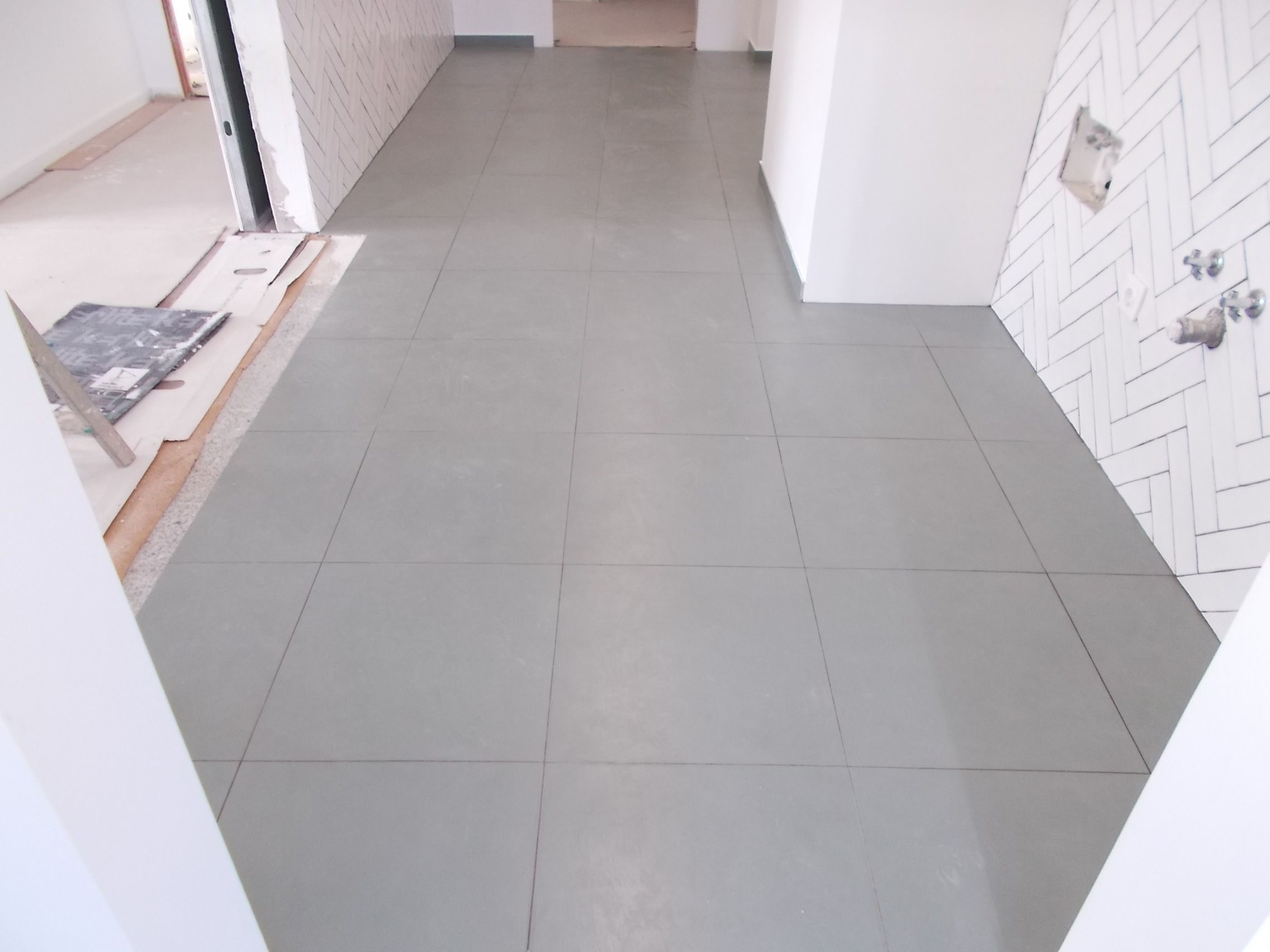 Fotografia de mosaicos assentados