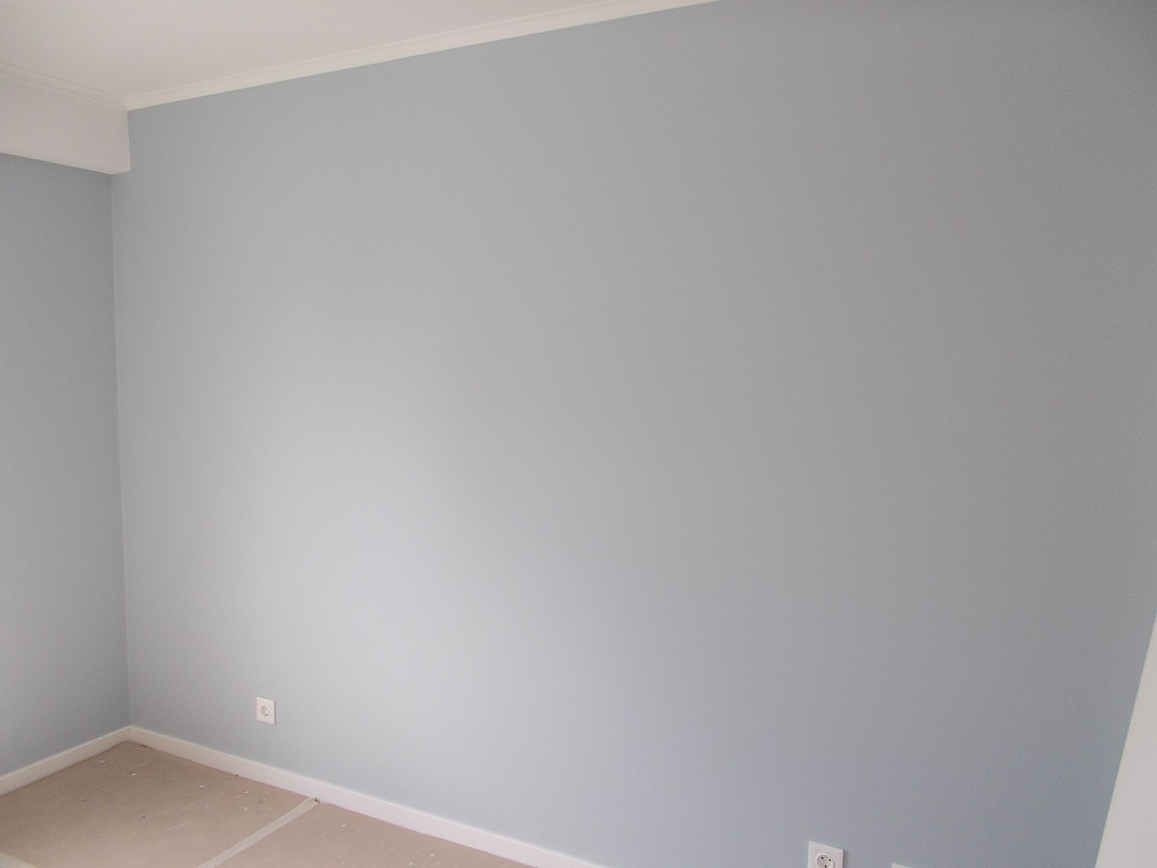 Fotografia de uma parede terminada